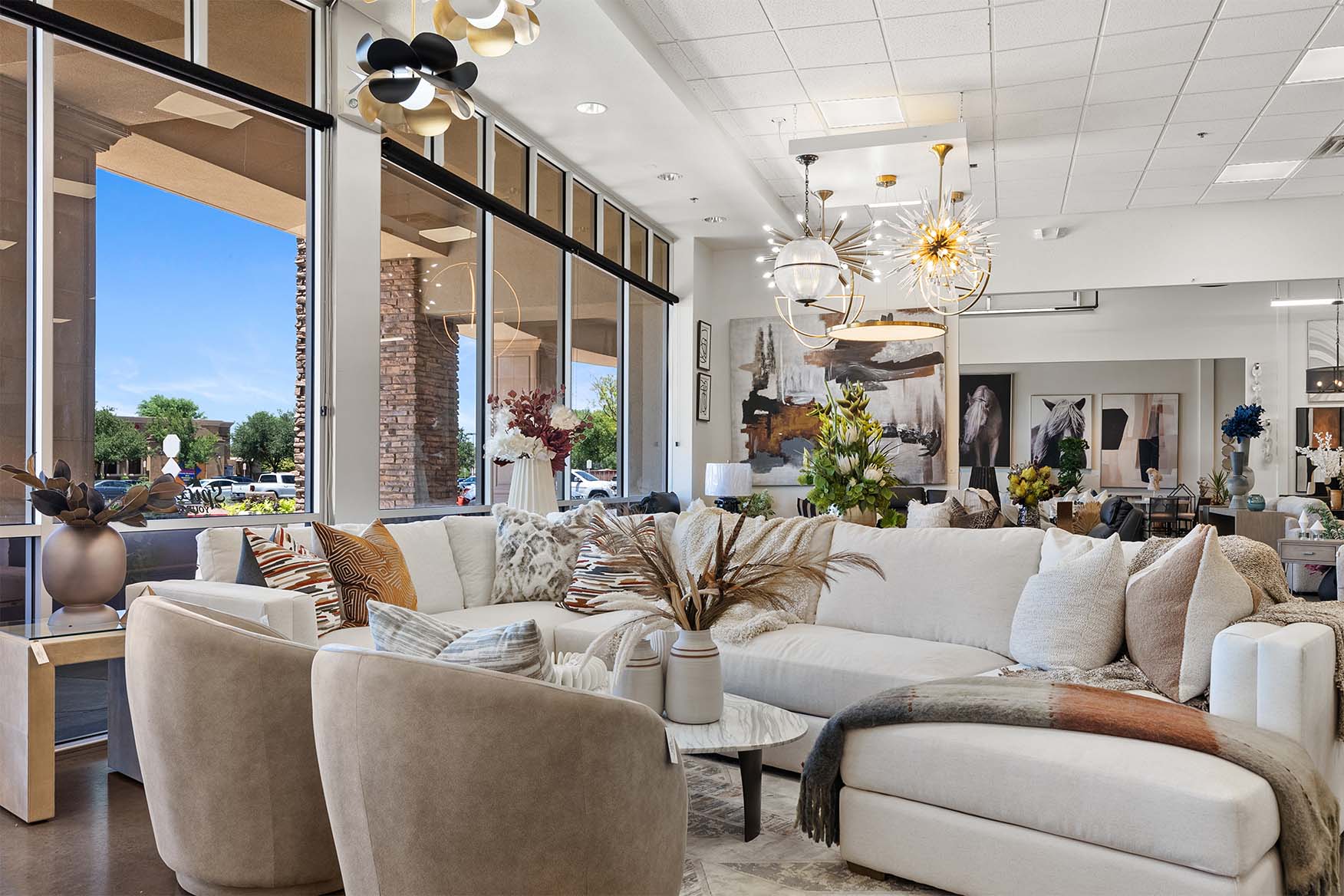 Furniture and Decor Store - SUYH Showroom - swivel chairs and couches